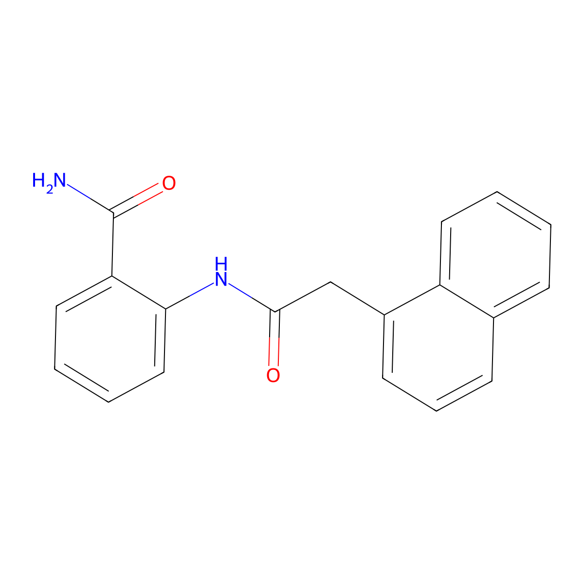 2-[(1-Naphthylacetyl)amino]benzamide molecular structure, CAS 447427-82-9