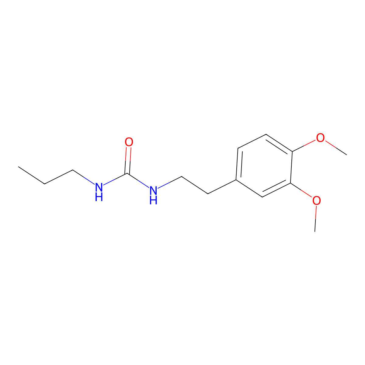 1-[2-(3,4-Dimethoxyphenyl)ethyl]-3-propylurea molecular structure, CAS 447429-30-3