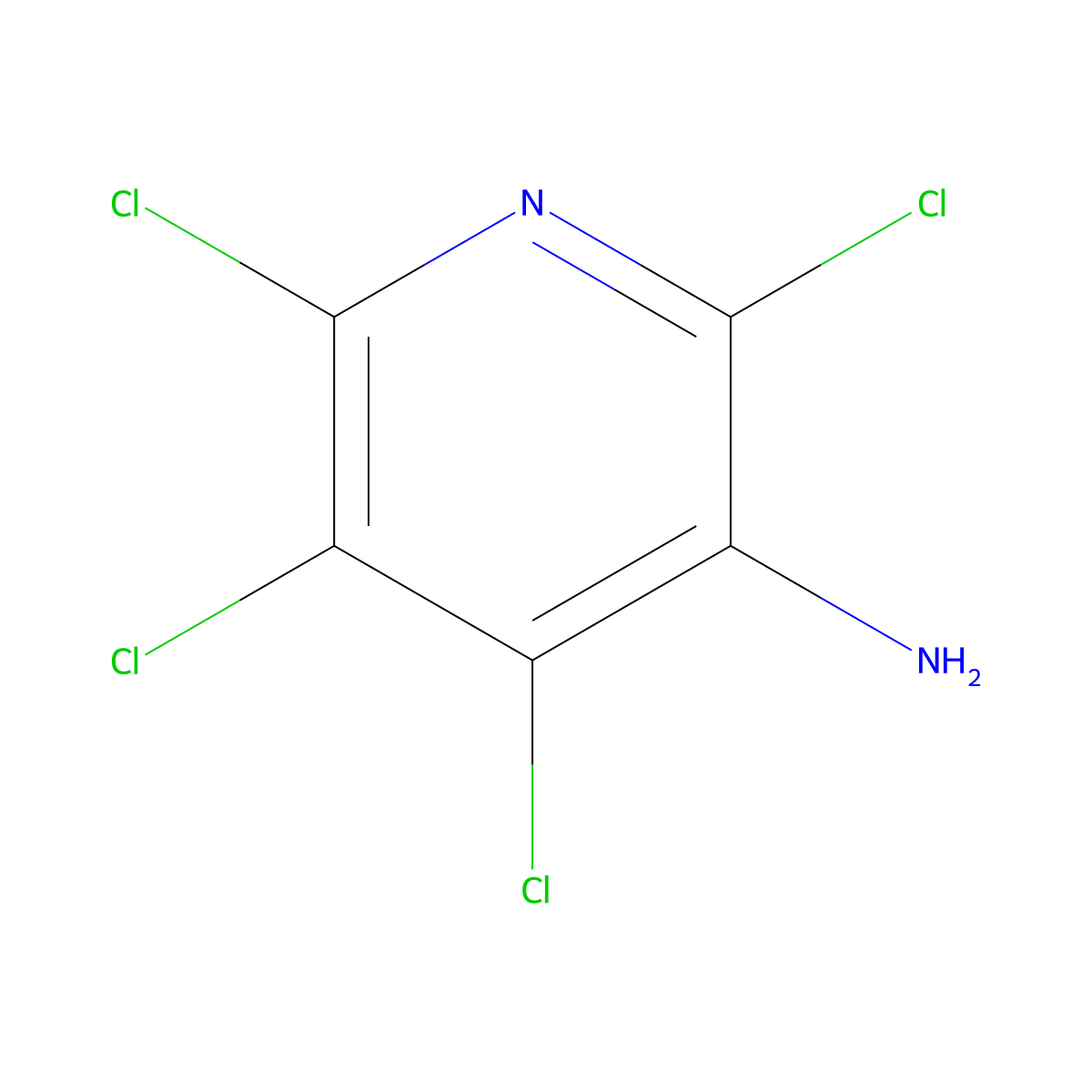3-Amino-2,4,5,6-tetrachloropyridine molecular structure, CAS 447433-84-3