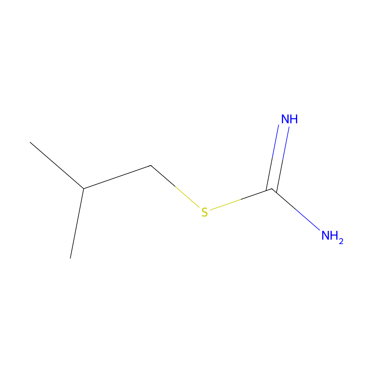S-Isobutylisothiourea molecular structure, CAS 44744-73-2