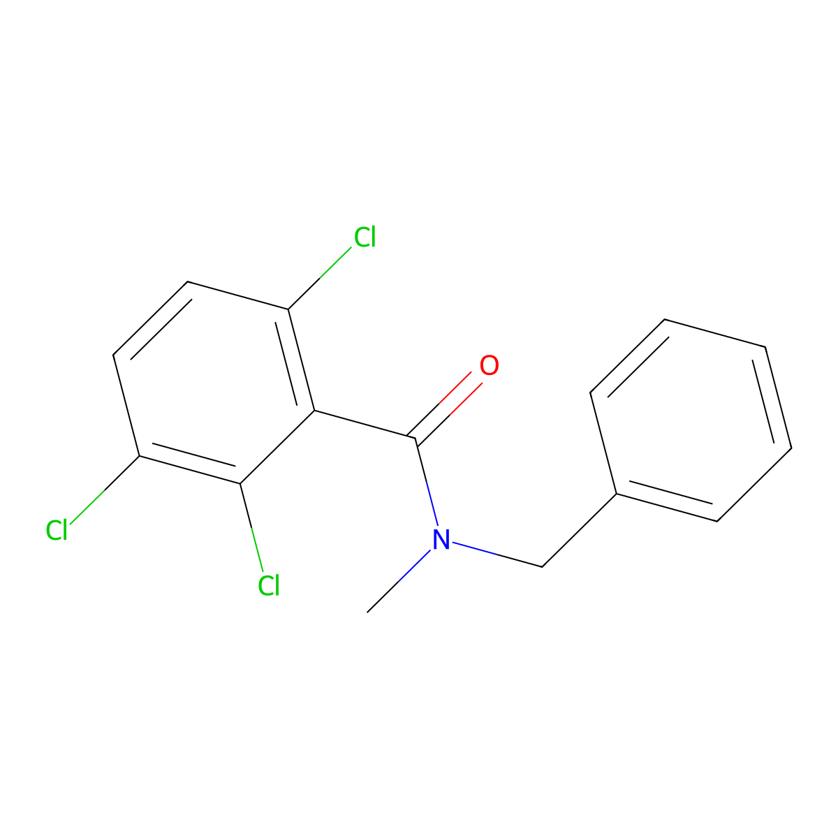 2,3,6-Trichloro-N-methyl-N-(phenylmethyl)benzamide molecular structure, CAS 447443-64-3