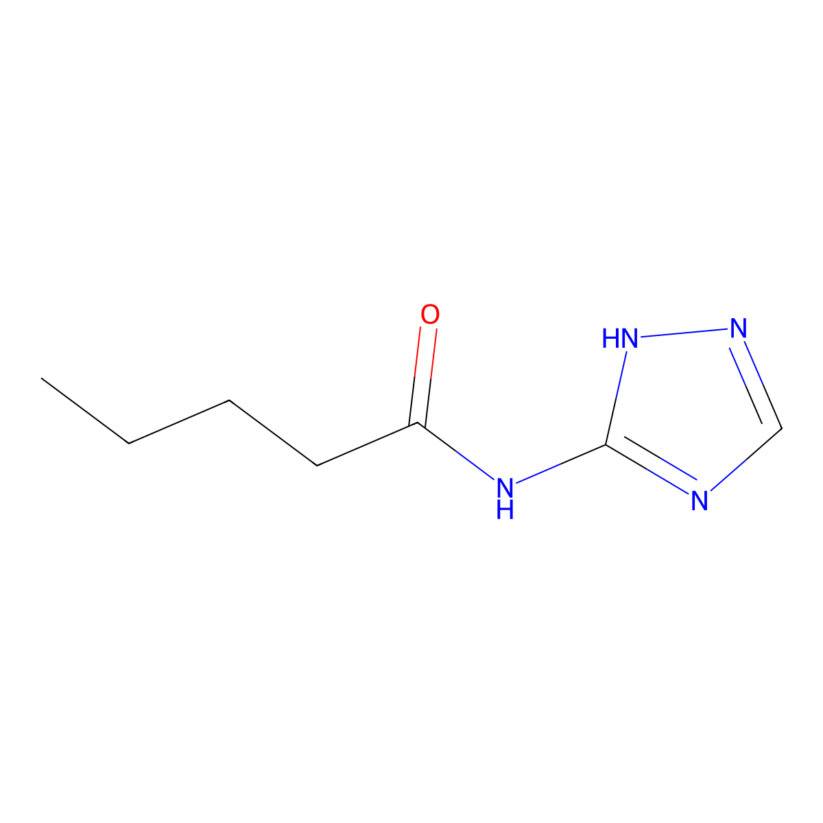 N-(4H-1,2,4-Triazol-3-YL)pentanamide molecular structure, CAS 447446-31-3