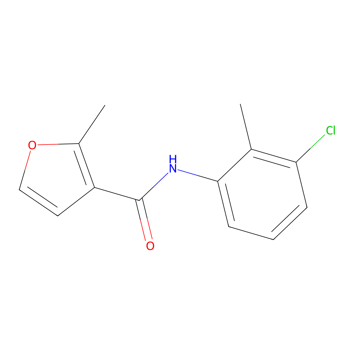 N-(3-chloro-2-methylphenyl)-2-methylfuran-3-carboxamide molecular structure, CAS 447449-11-8