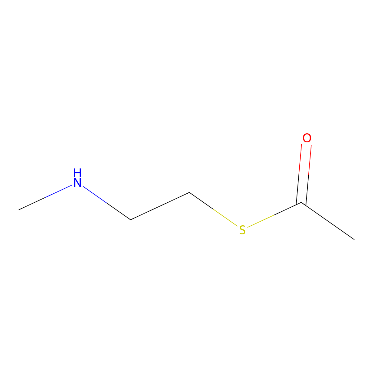 1-{[2-(Methylamino)ethyl]sulfanyl}ethan-1-one molecular structure, CAS 44746-94-3