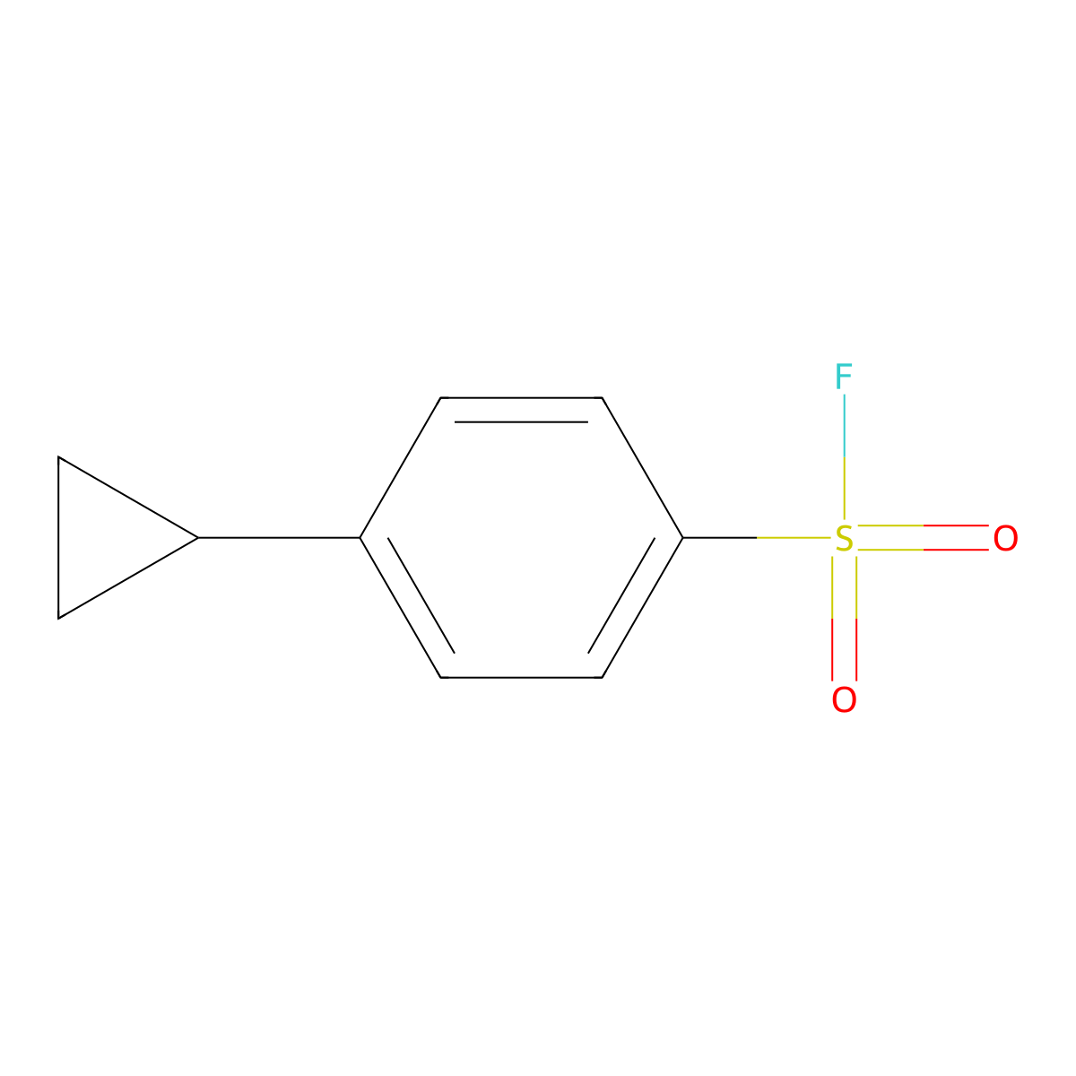 4-Cyclopropylbenzene-1-sulfonyl fluoride molecular structure, CAS 447460-34-6