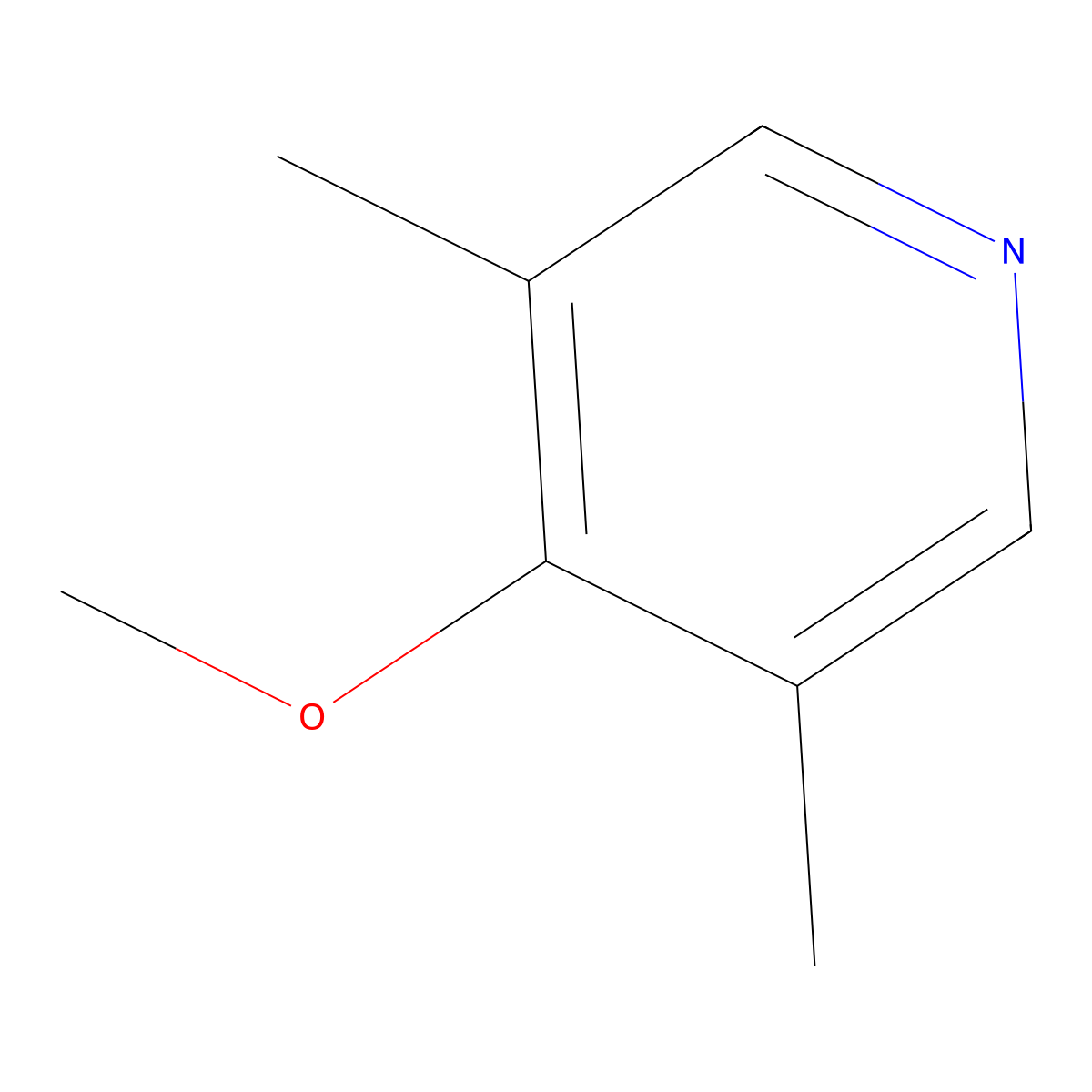 4-Methoxy-3,5-dimethylpyridine molecular structure, CAS 447461-23-6