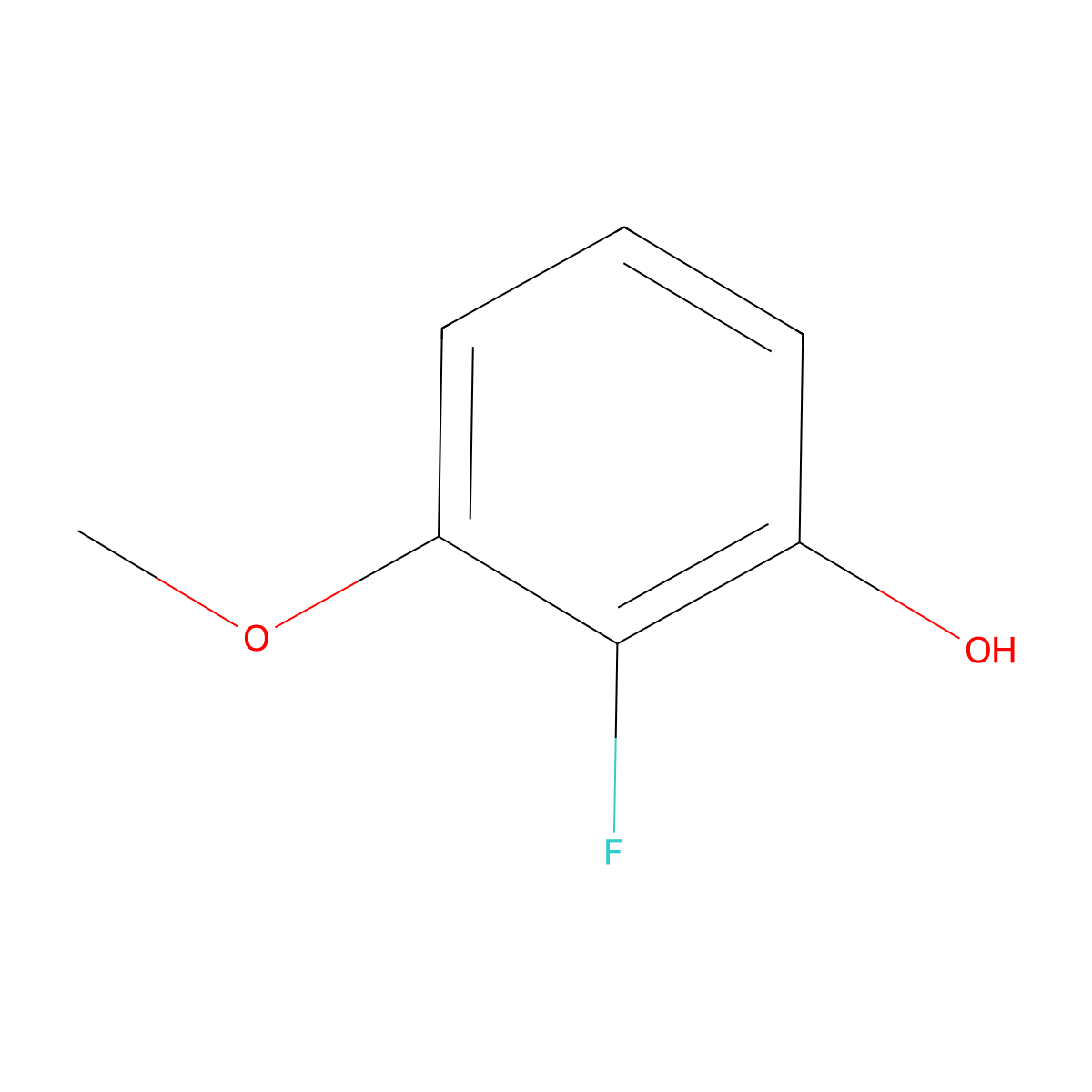 2-Fluoro-3-methoxyphenol molecular structure, CAS 447462-87-5