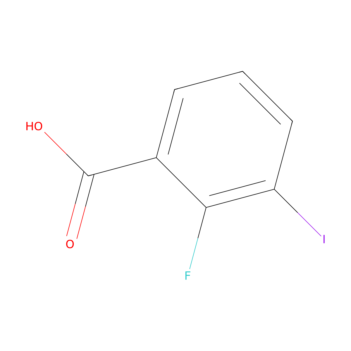 2-Fluoro-3-iodobenzoic acid molecular structure, CAS 447464-03-1