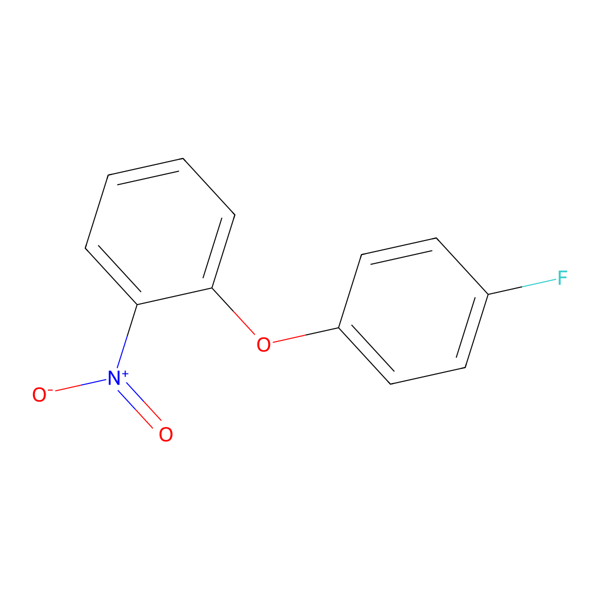1-(4-Fluorophenoxy)-2-nitrobenzene molecular structure, CAS 4475-59-6