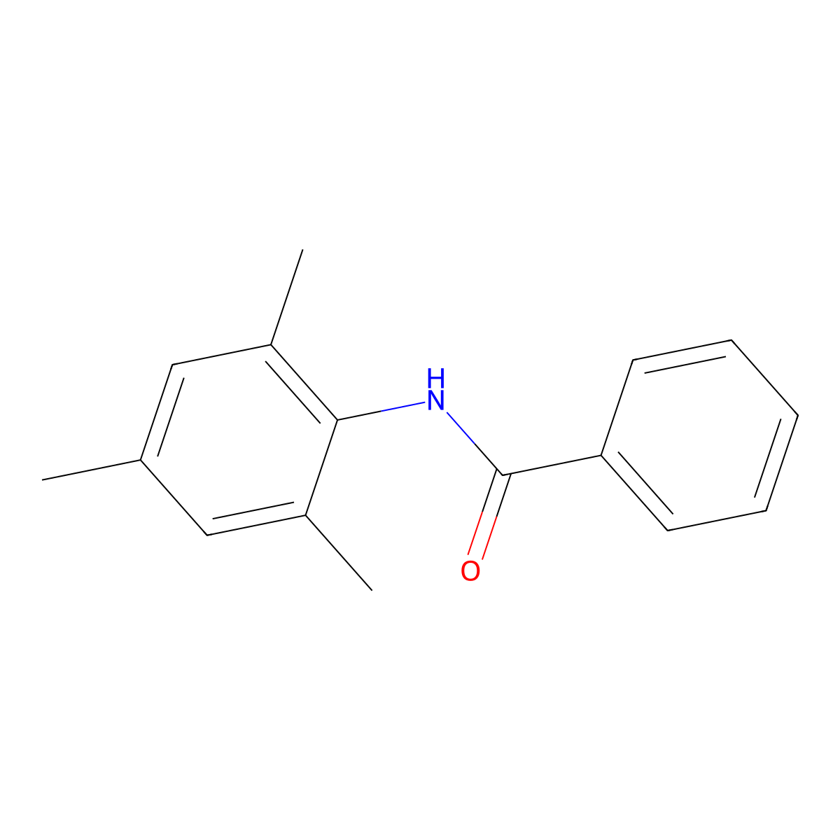 N-(2,4,6-trimethylphenyl)benzamide molecular structure, CAS 4476-12-4