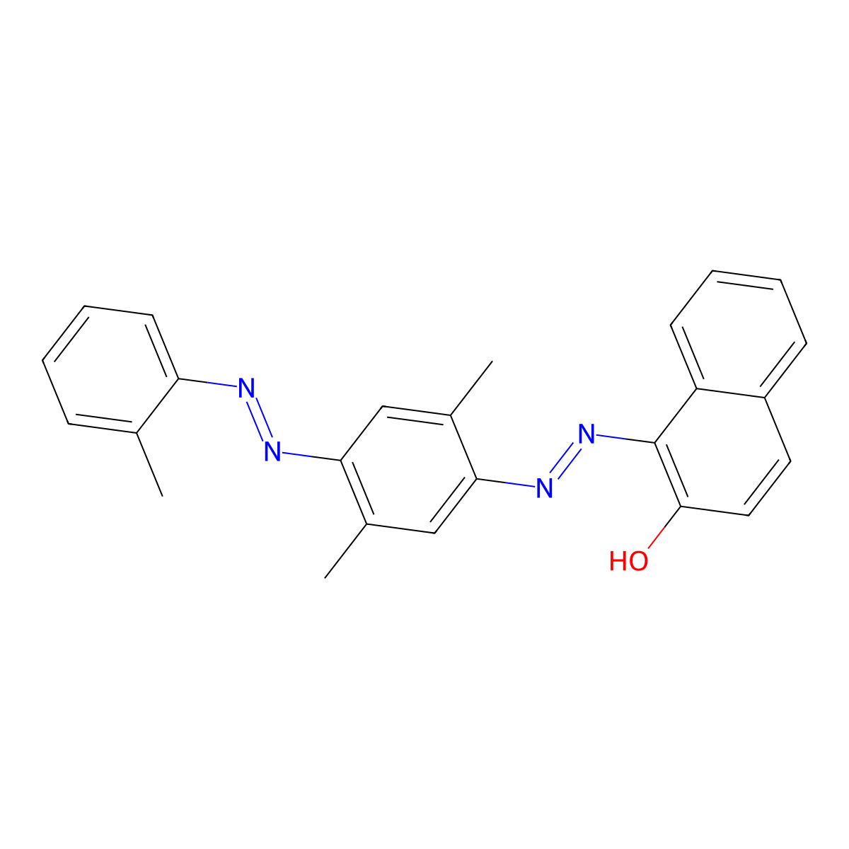 C.I. Solvent Red 26 molecular structure, CAS 4477-79-6