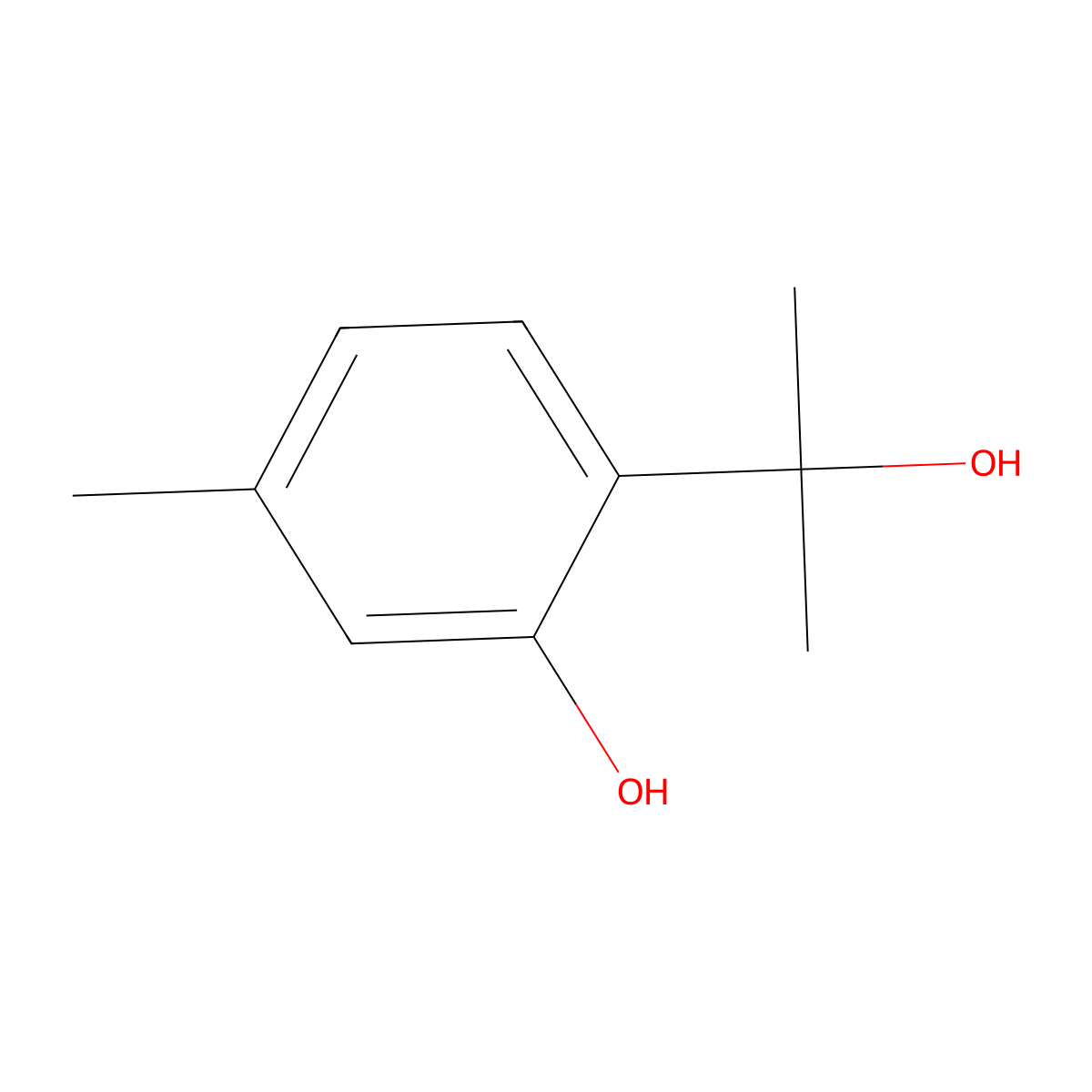 8-Hydroxythymol molecular structure, CAS 4478-33-5