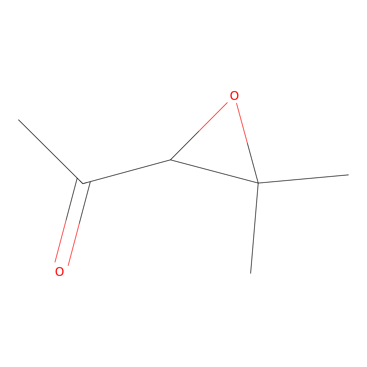 1-(3,3-Dimethyl-2-oxiranyl)ethanone molecular structure, CAS 4478-63-1