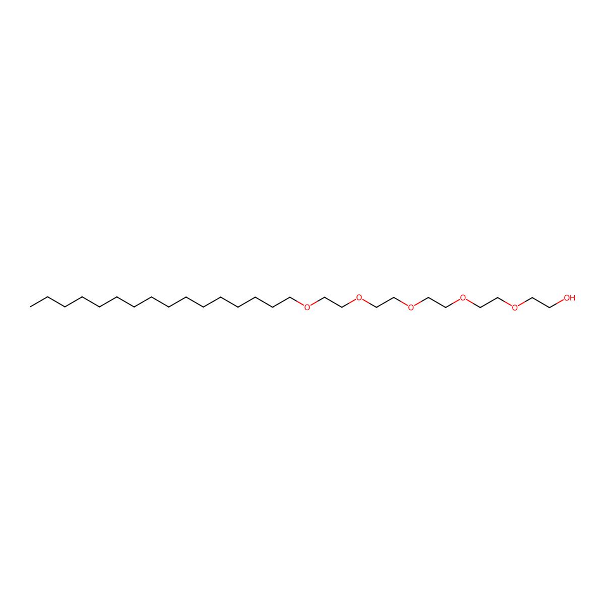 3,6,9,12,15-Pentaoxahentriacontan-1-ol molecular structure, CAS 4478-97-1