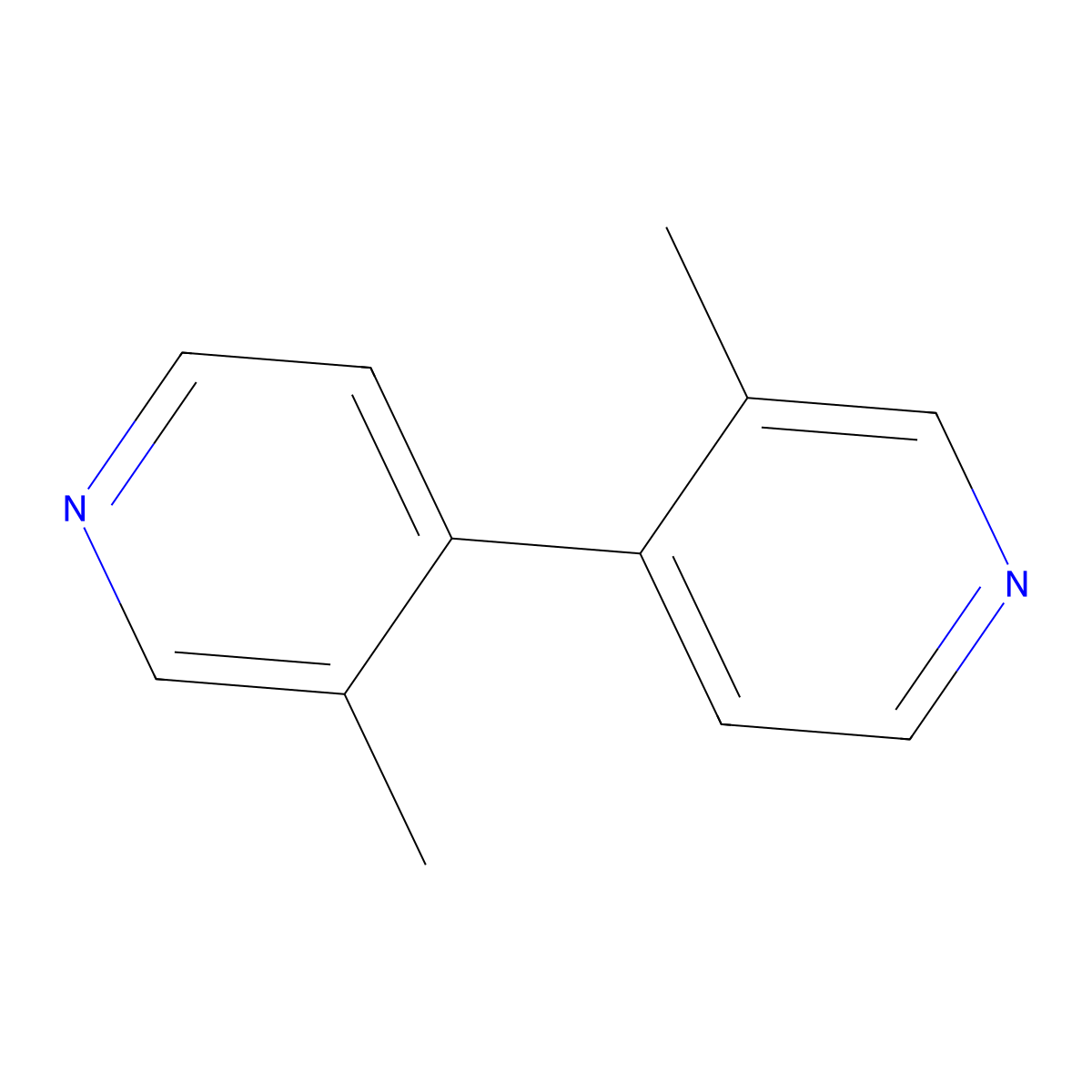 3,3'-Dimethyl-4,4'-bipyridine molecular structure, CAS 4479-73-6