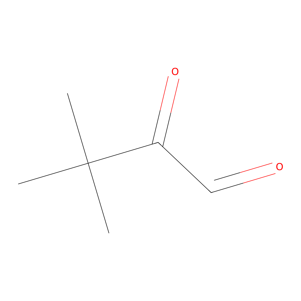 3,3-Dimethyl-2-oxobutanal molecular structure, CAS 4480-47-1