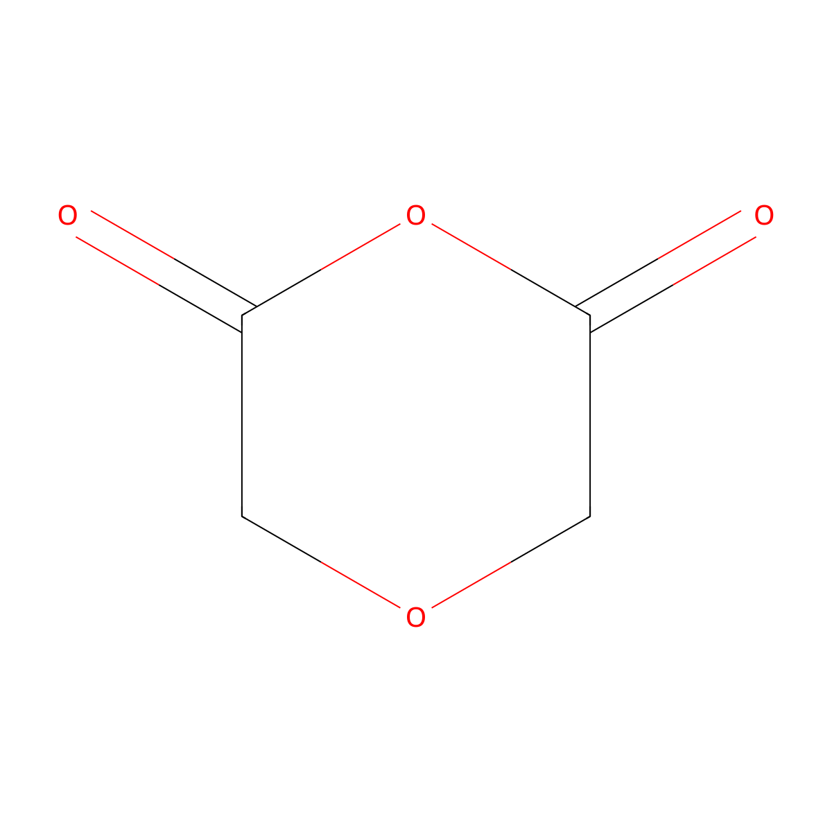 1,4-Dioxane-2,6-dione molecular structure, CAS 4480-83-5