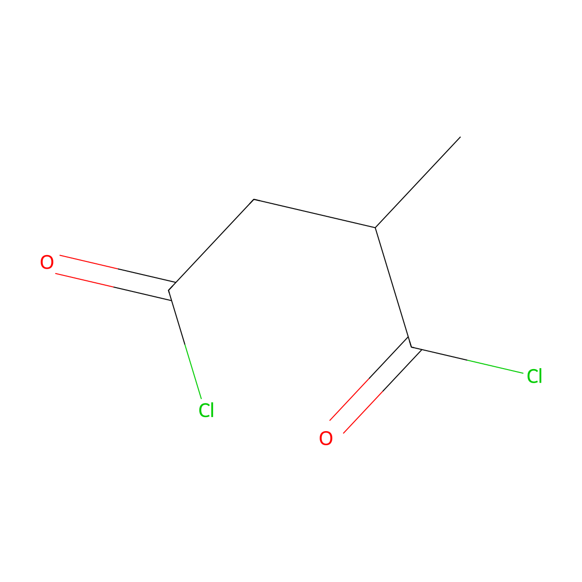 2-Methylbutanedioyl dichloride molecular structure, CAS 44806-45-3