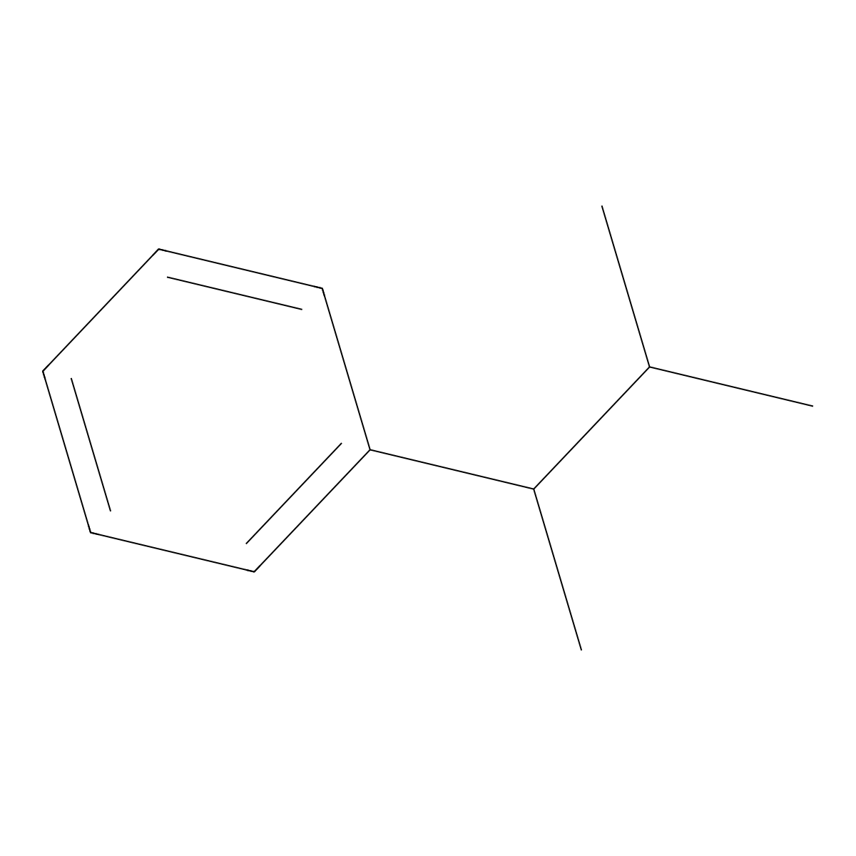 2-Methyl-3-phenylbutane molecular structure, CAS 4481-30-5