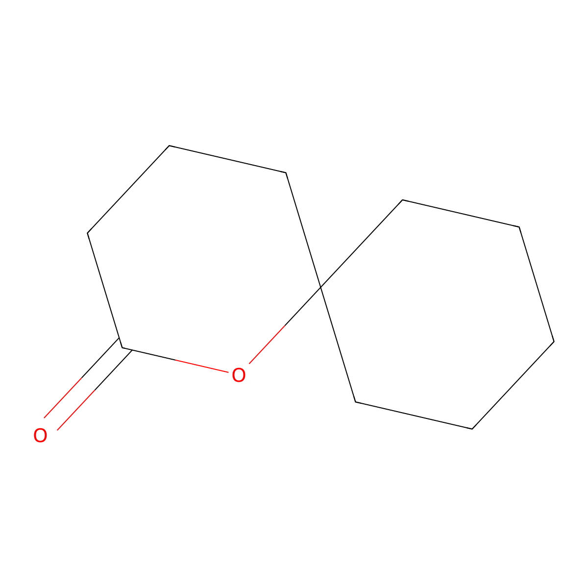 1-Oxaspiro(5.5)undecan-2-one molecular structure, CAS 4481-78-1
