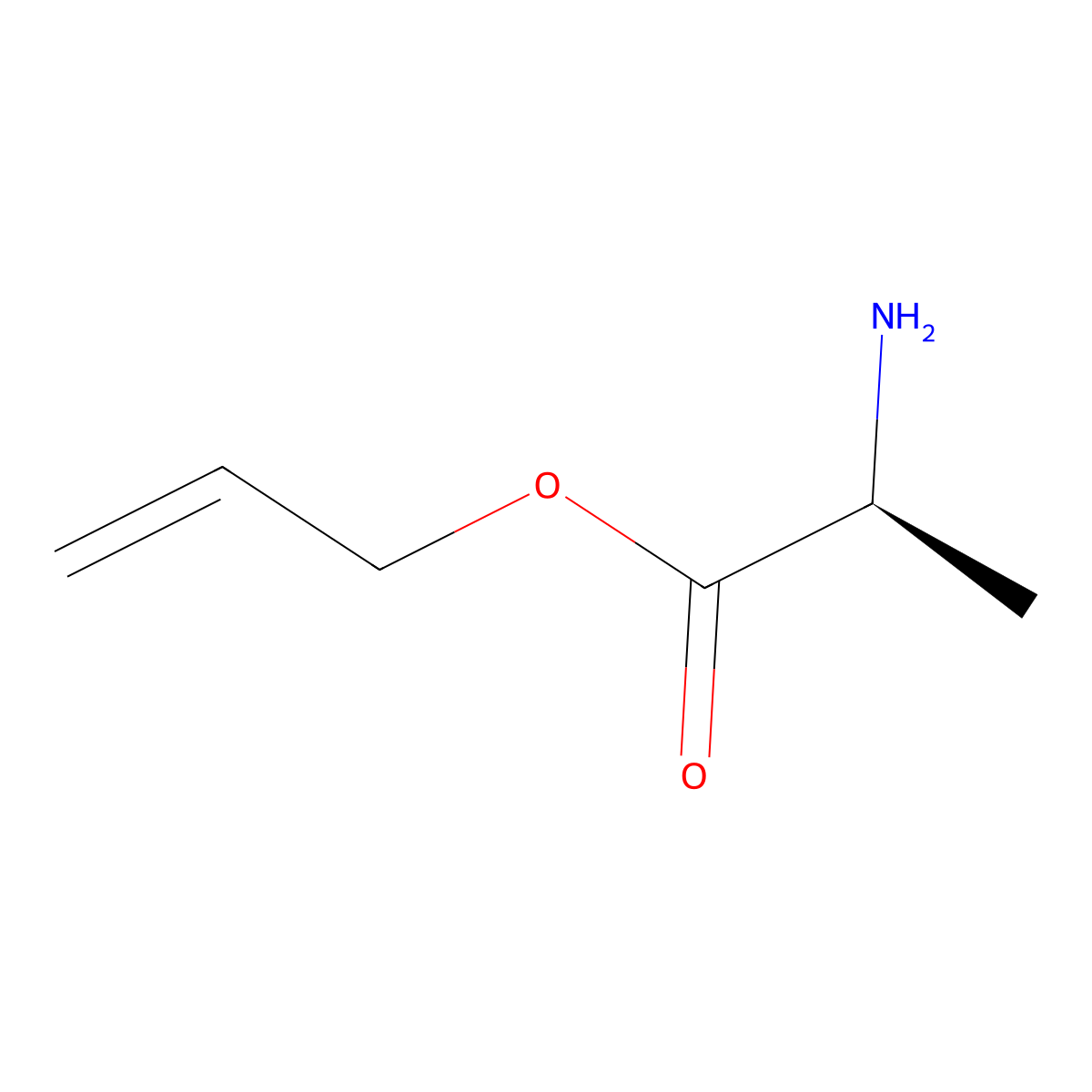 (S)-Allyl 2-aminopropanoate molecular structure, CAS 44812-81-9
