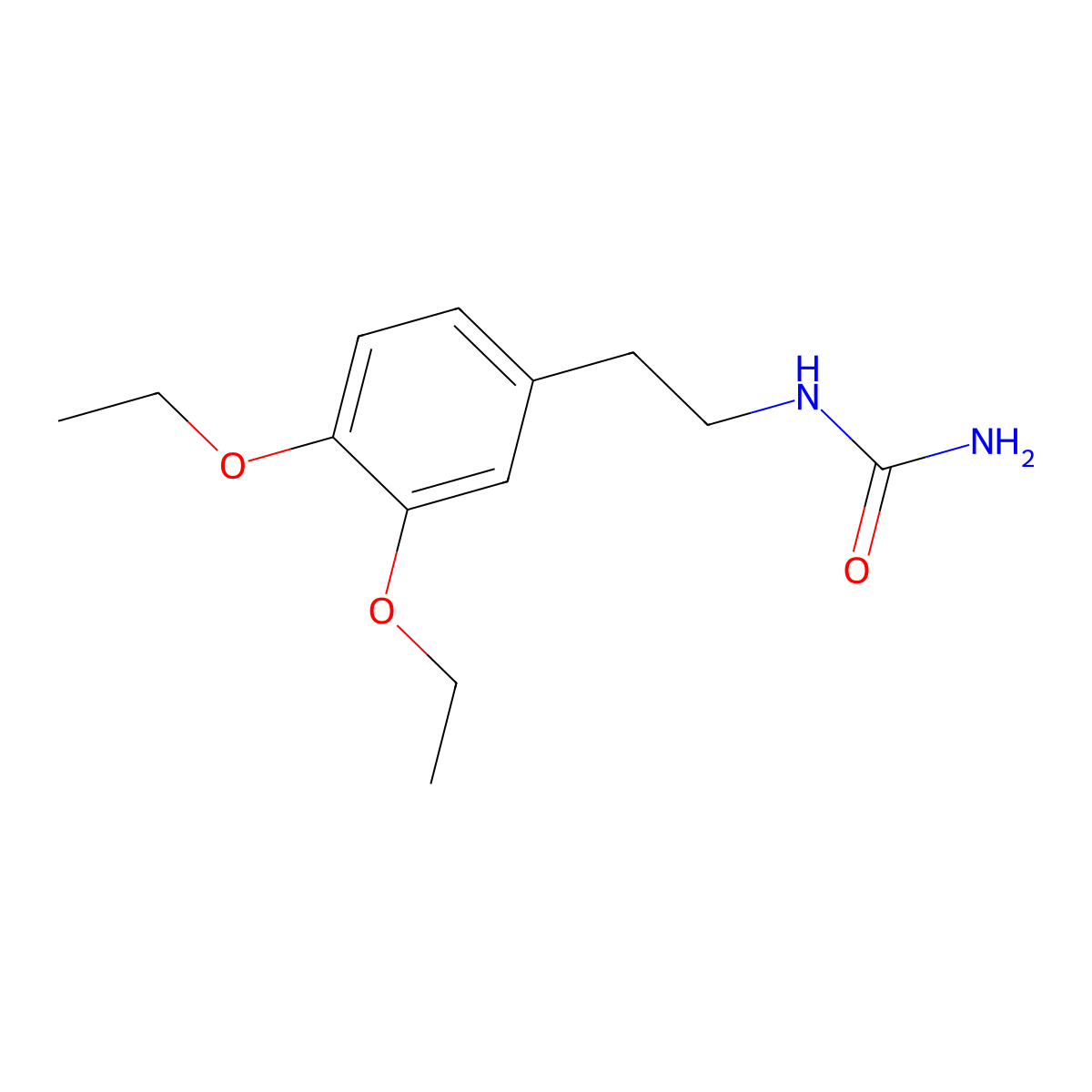 N-[2-(3,4-Diethoxyphenyl)ethyl]urea molecular structure, CAS 448188-34-9
