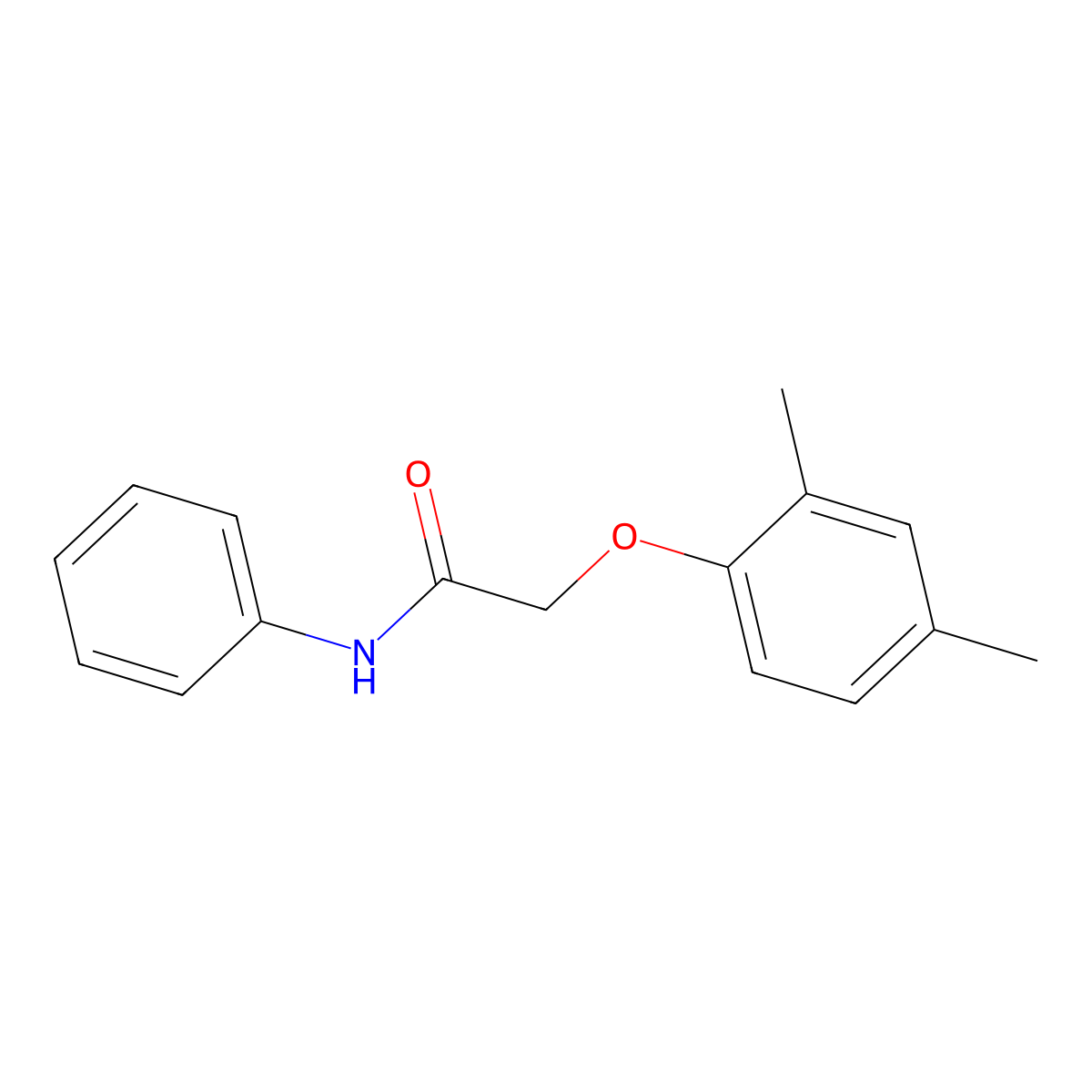 2-(2,4-dimethylphenoxy)-N-phenylacetamide molecular structure, CAS 448198-35-4