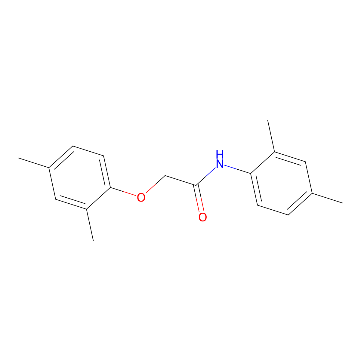 2-(2,4-Dimethylphenoxy)-N-(2,4-dimethylphenyl)acetamide molecular structure, CAS 448198-41-2