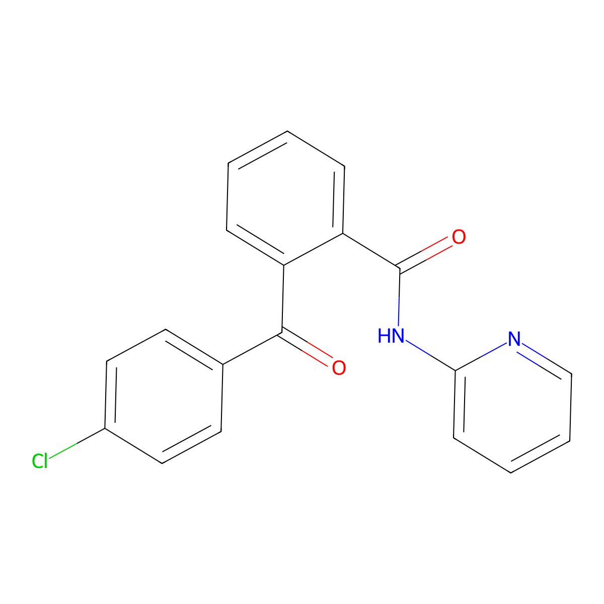 2-(4-chlorobenzoyl)-N-(2-pyridinyl)benzamide molecular structure, CAS 448198-64-9