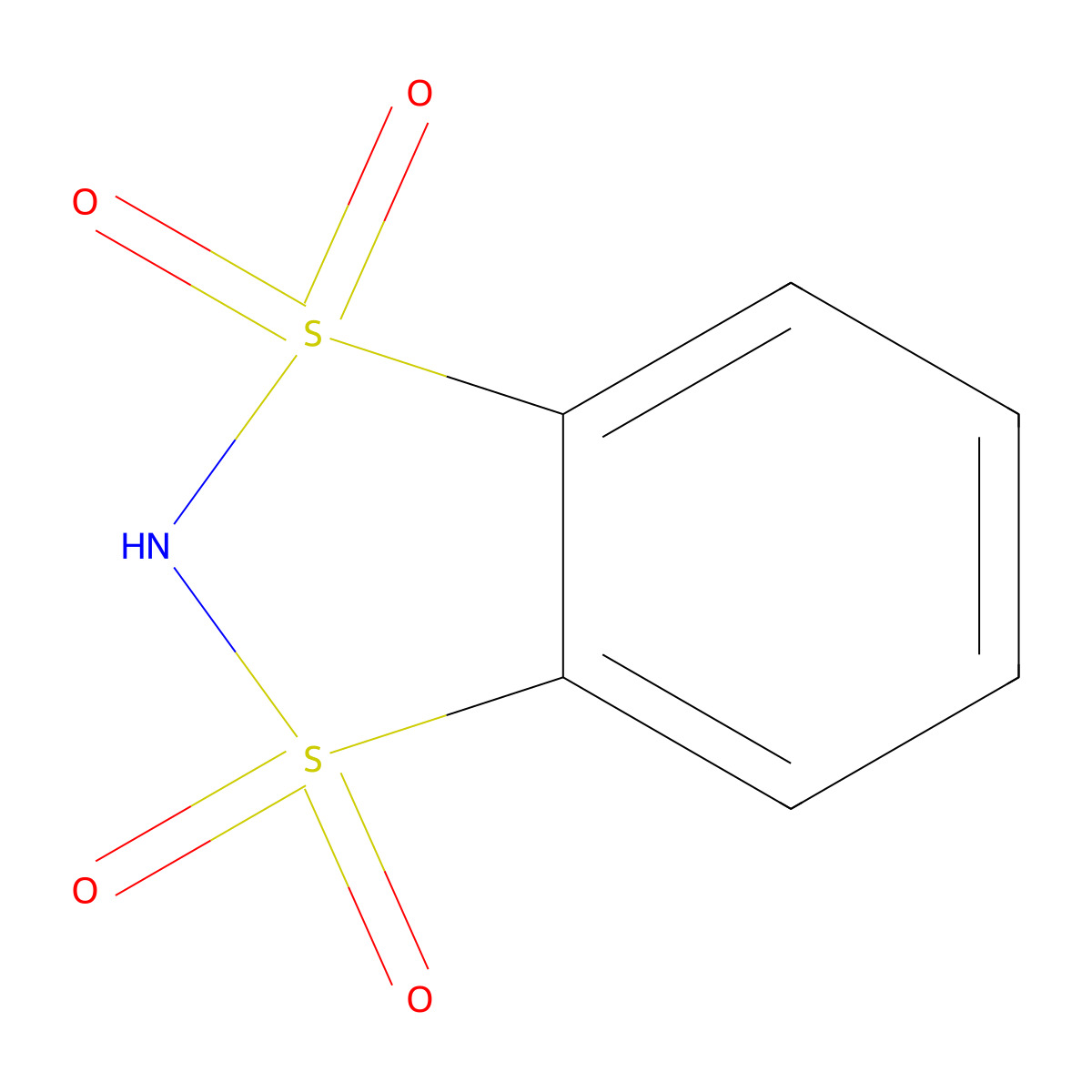 1,2-Benzenedisulfonic Imide molecular structure, CAS 4482-01-3