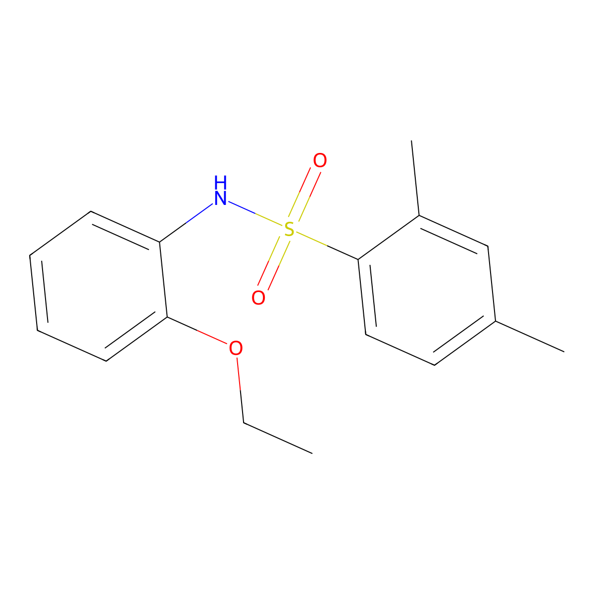 N-(2-ethoxyphenyl)-2,4-dimethylbenzenesulfonamide molecular structure, CAS 448201-20-5
