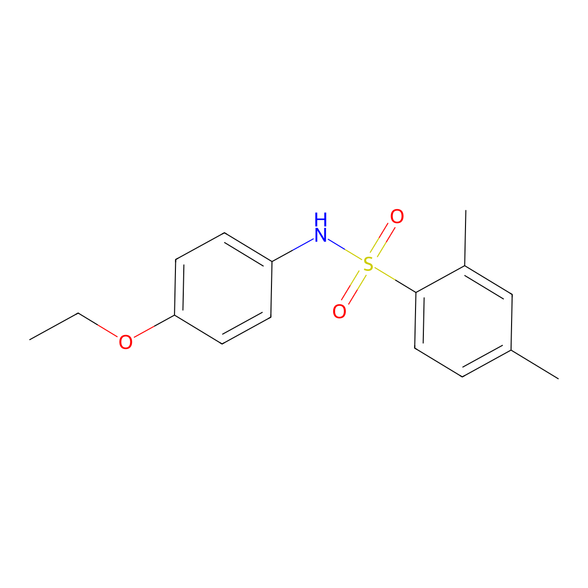 N-(4-ethoxyphenyl)-2,4-dimethylbenzenesulfonamide molecular structure, CAS 448201-22-7