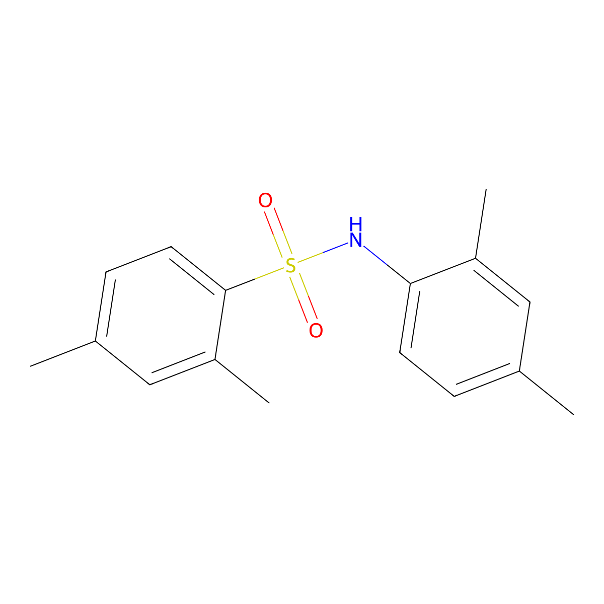 N-(2,4-dimethylphenyl)-2,4-dimethylbenzenesulfonamide molecular structure, CAS 448201-24-9