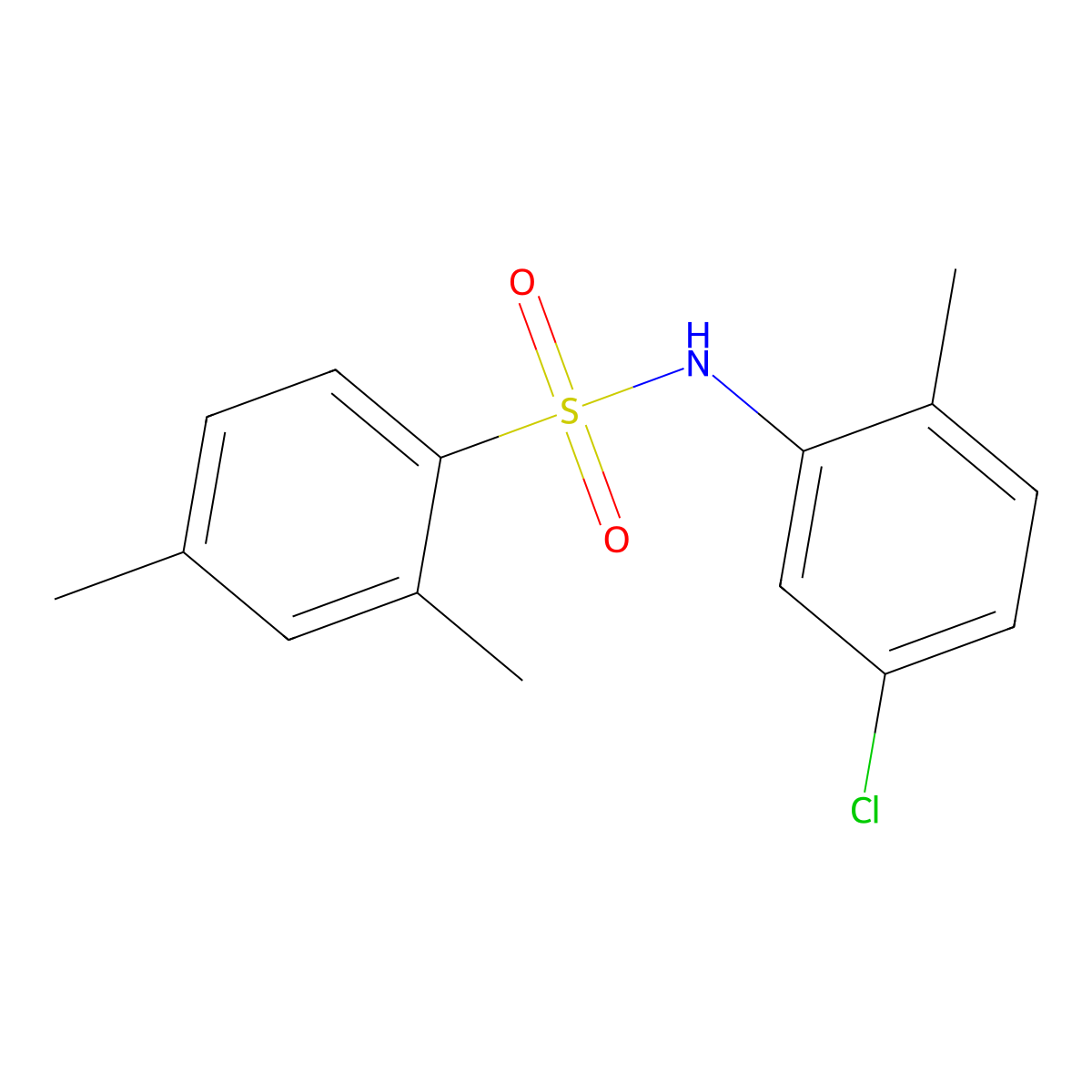 N-(5-chloro-2-methylphenyl)-2,4-dimethylbenzenesulfonamide molecular structure, CAS 448201-30-7