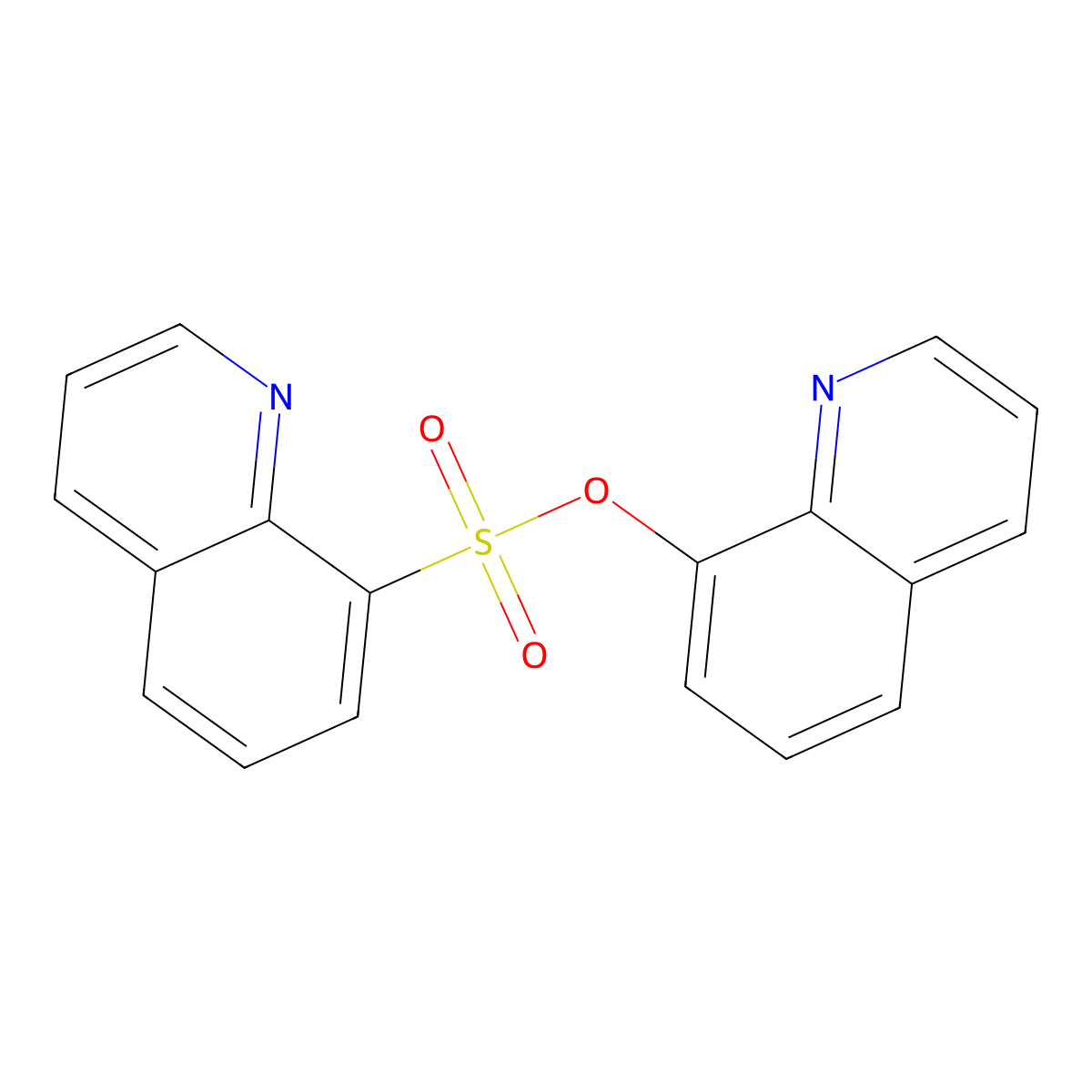 Quinolin-8-yl quinoline-8-sulfonate molecular structure, CAS 448208-16-0