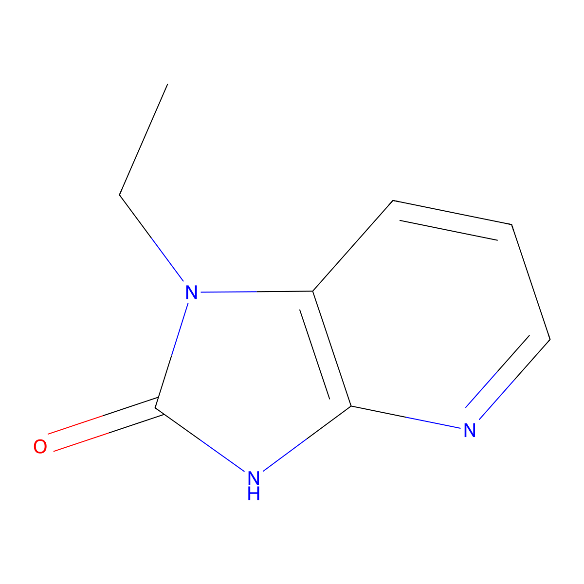 1-Ethyl-1H-imidazo[4,5-b]pyridin-2(3H)-one molecular structure, CAS 448211-19-6