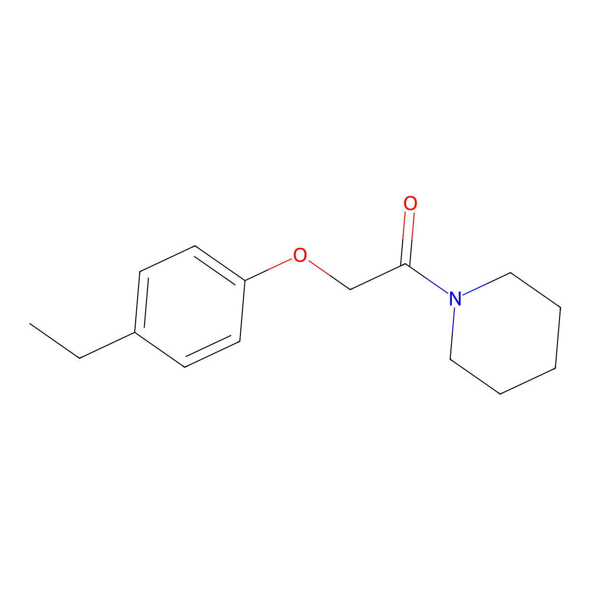 2-(4-Ethylphenoxy)-1-(piperidin-1-yl)ethan-1-one molecular structure, CAS 448226-41-3