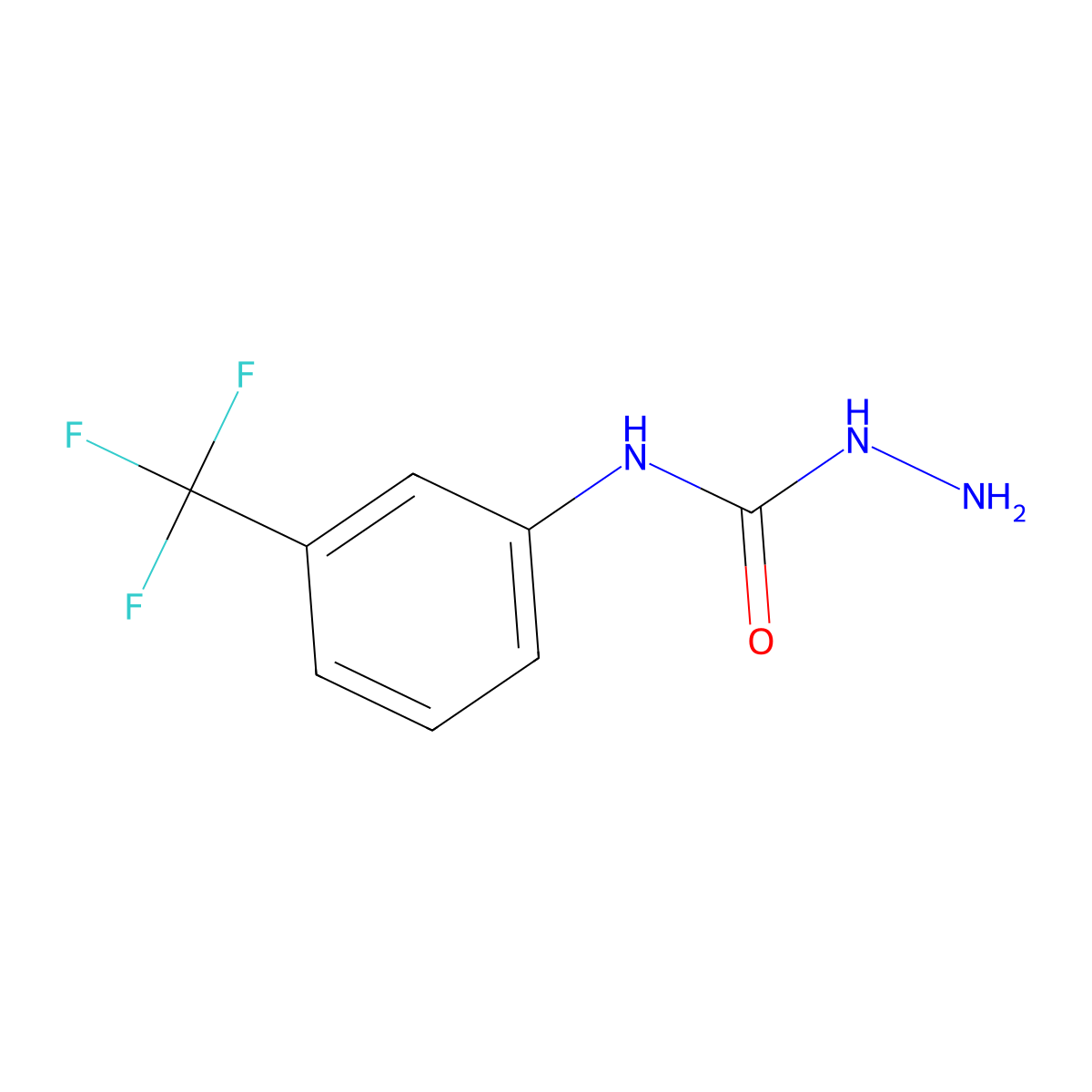 N-[3-(trifluoromethyl)phenyl]-1-hydrazinecarboxamide molecular structure, CAS 448233-17-8