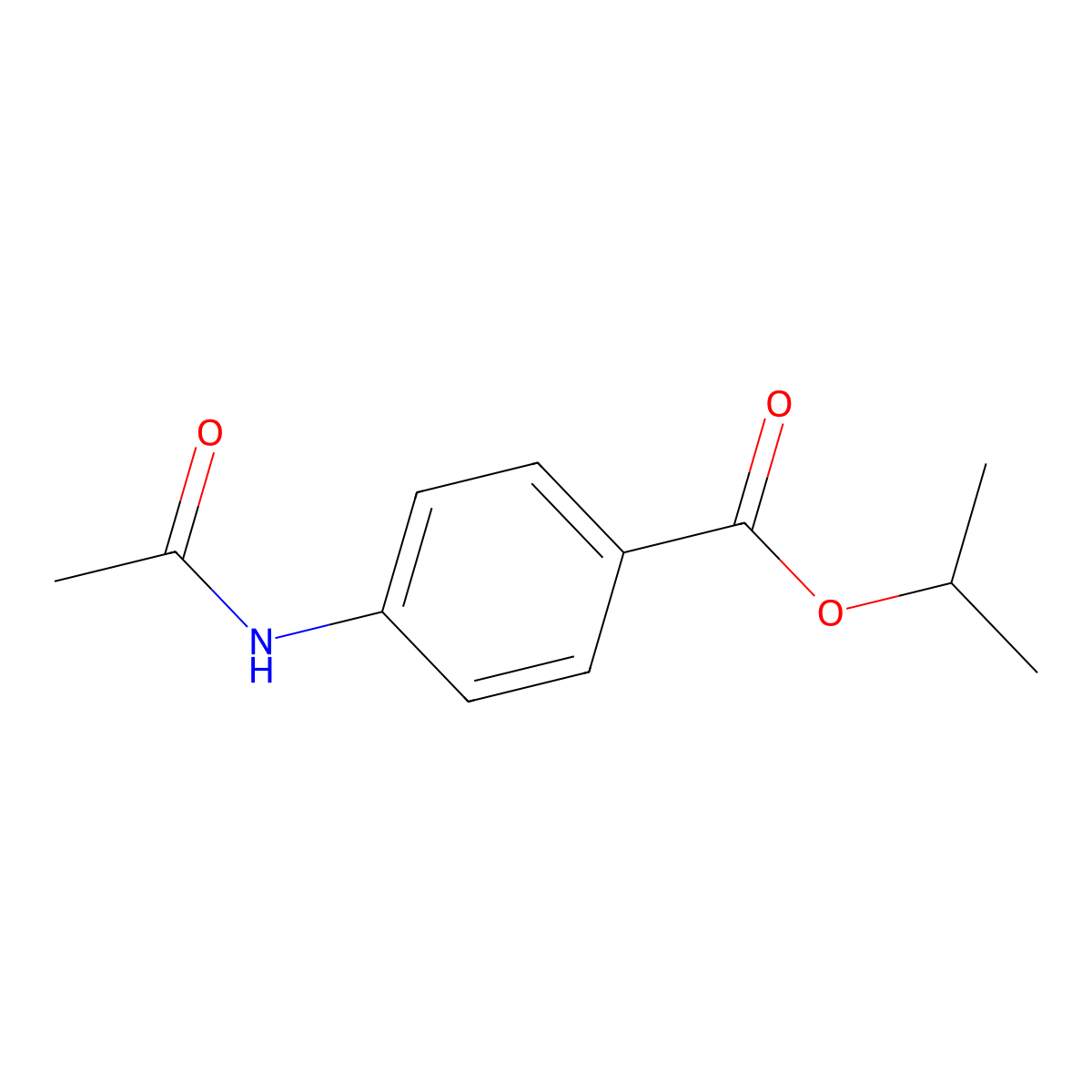Isopropyl 4-acetamidobenzoate molecular structure, CAS 448234-71-7