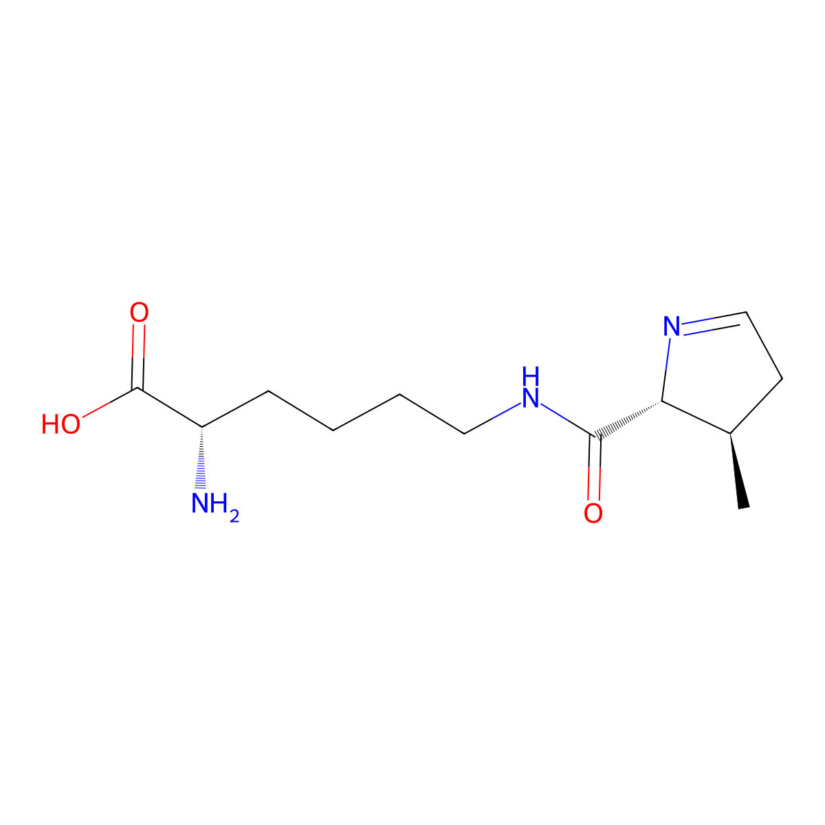 L-Pyrrolysine molecular structure, CAS 448235-52-7