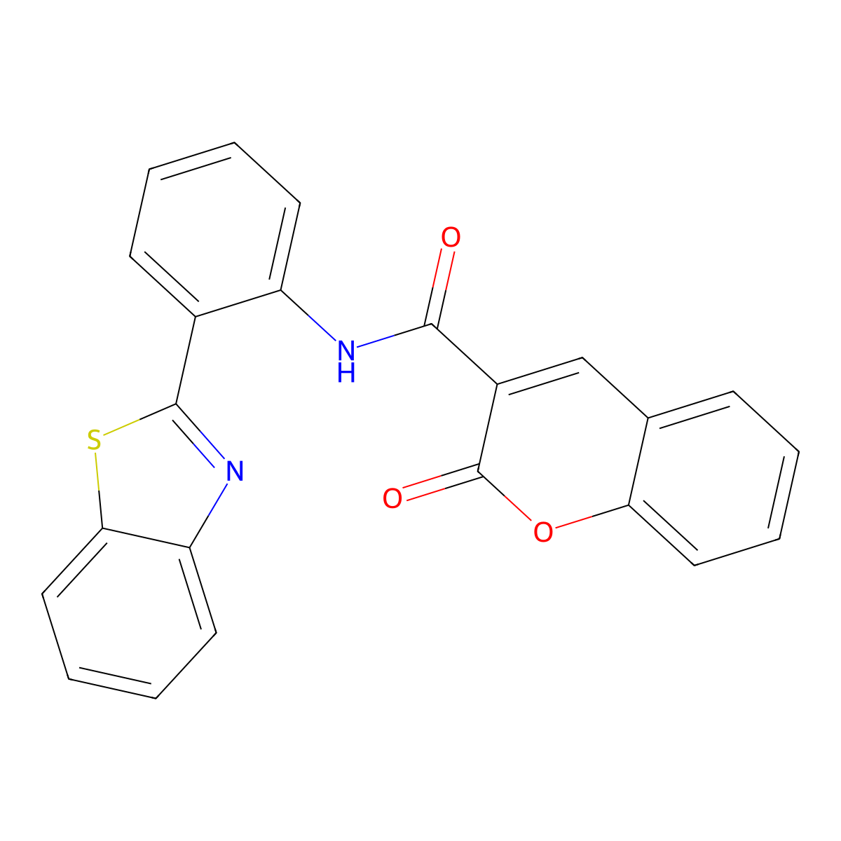 N-[2-(1,3-benzothiazol-2-yl)phenyl]-2-oxo-2H-chromene-3-carboxamide molecular structure, CAS 448240-79-7