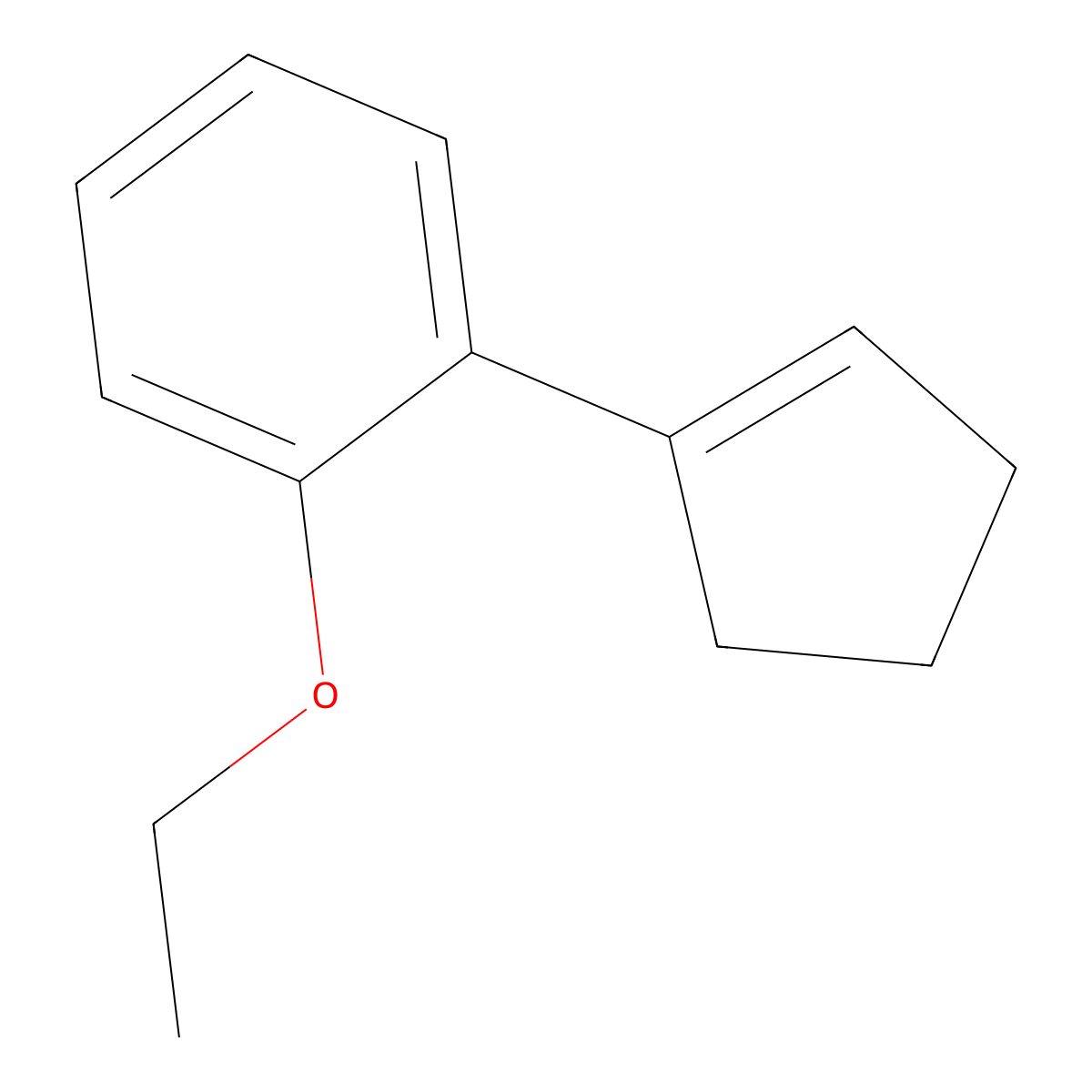 1-(Cyclopent-1-en-1-yl)-2-ethoxybenzene molecular structure, CAS 448249-28-3