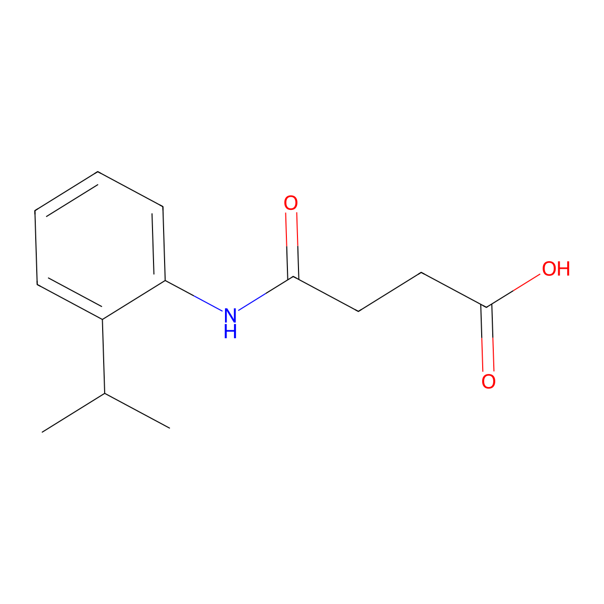 4-[(2-Isopropylphenyl)amino]-4-oxobutanoic acid molecular structure, CAS 448250-78-0