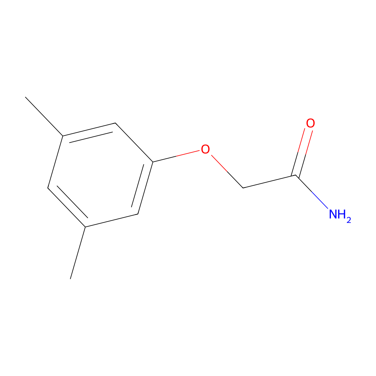 2-(3,5-Dimethylphenoxy)acetamide molecular structure, CAS 448250-89-3