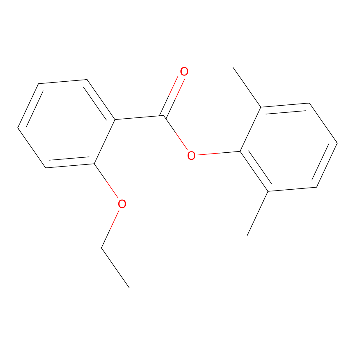 2,6-Dimethylphenyl 2-ethoxybenzoate molecular structure, CAS 448253-98-3