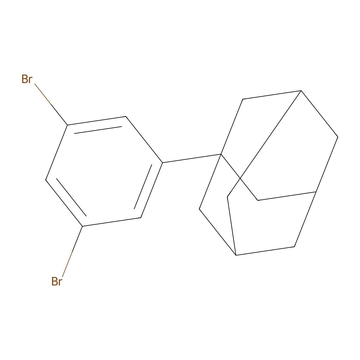 1-(3,5-Dibromophenyl)adamantane molecular structure, CAS 448255-88-7