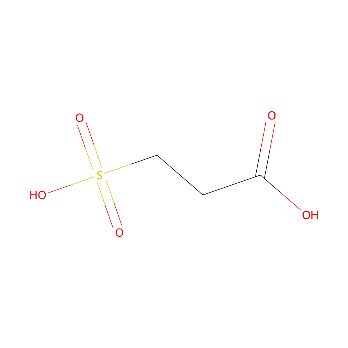 3-Sulfopropionic acid molecular structure, CAS 44826-45-1