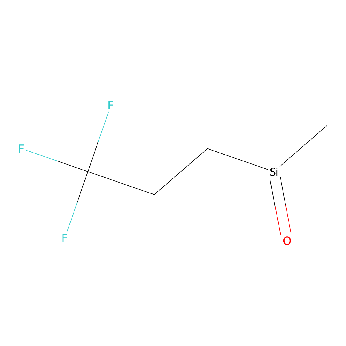 Methyl(3,3,3-trifluoropropyl)silanone molecular structure, CAS 44839-32-9
