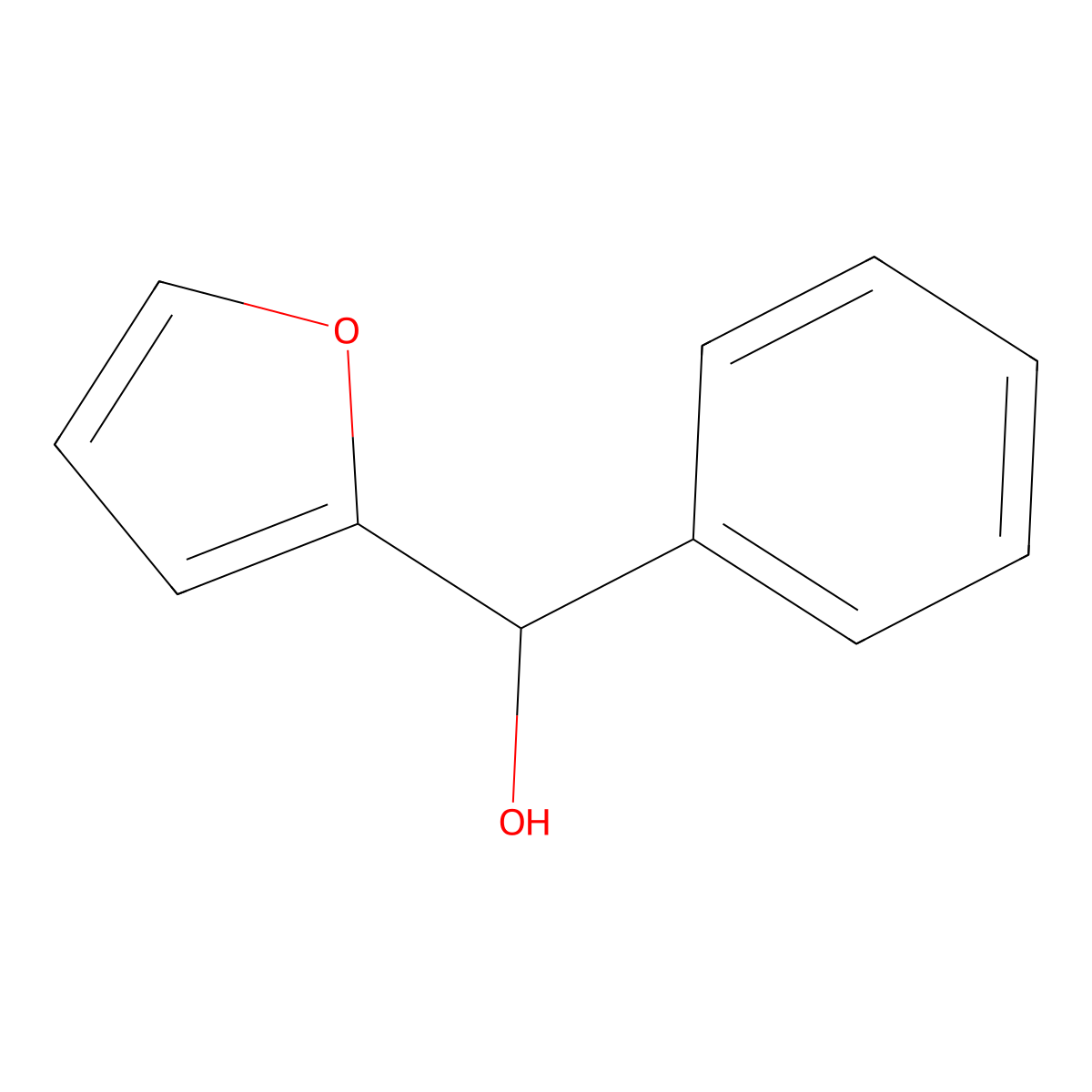 (Furan-2-yl)(phenyl)methanol molecular structure, CAS 4484-57-5
