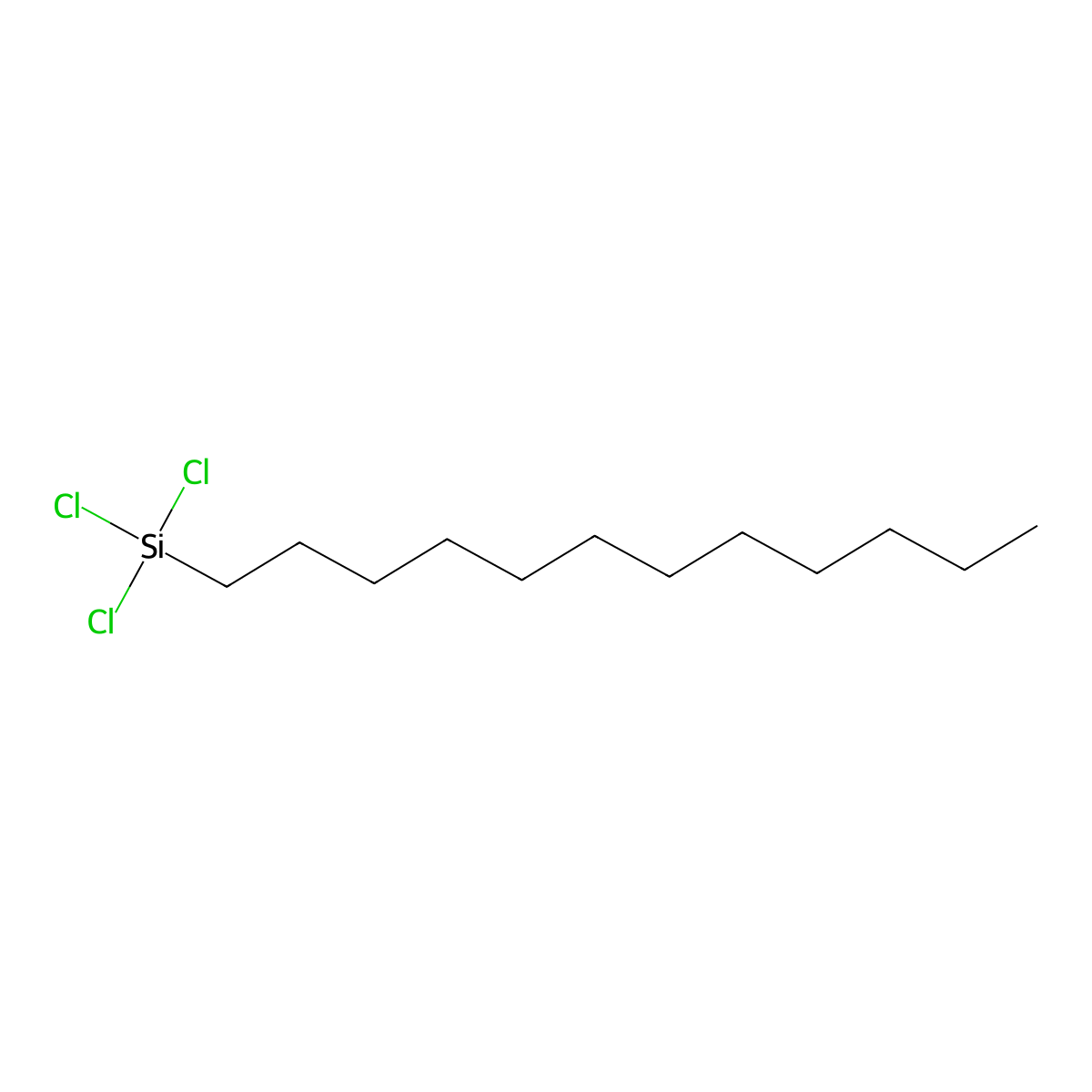 Dodecyltrichlorosilane molecular structure, CAS 4484-72-4